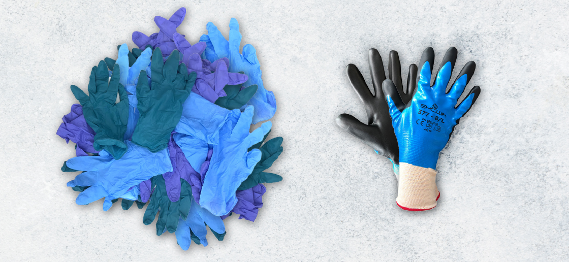 disposable gloves vs single re-usable alternative Showa-377